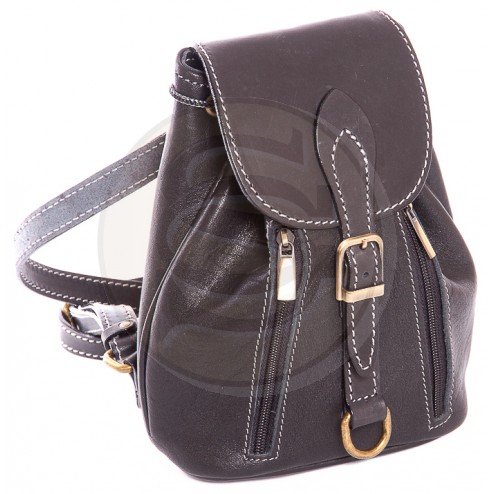 Кожаный рюкзак Kolibri (черный)