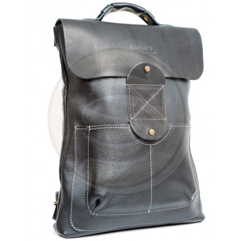 Кожаный рюкзак Space (черный)