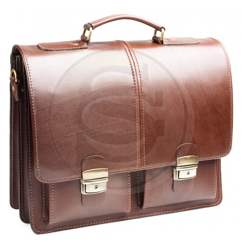 Кожаный портфель Advokat-1 (коричневый)