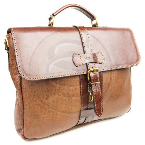 Кожаный портфель "Лайт" (коричневый)