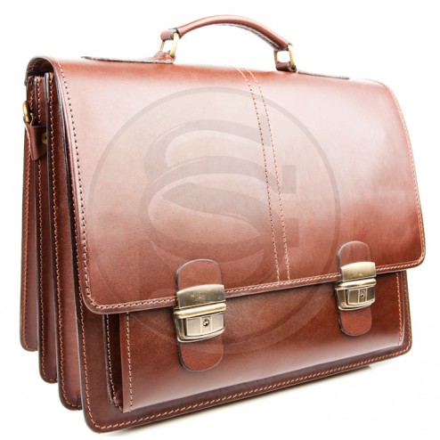 Кожаный портфель Advokat-2 (коричневый)