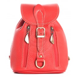 Кожаный рюкзак Kolibri (красный)