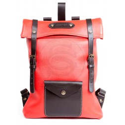 Кожаный рюкзак Vogue (красный)