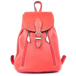 Кожаный рюкзак Joly (красный)