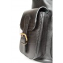 Кожаный рюкзак "Классик 3" (чёрный)