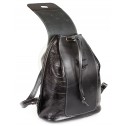 Женский кожаный рюкзак "Гейша" (чёрная)