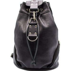 Кожаный рюкзак Скиппи (черный)